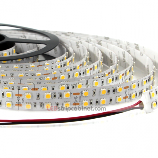 Dual Row 24V LED Strip Lights - 3 Chip SMD LED 5050 - Click Image to Close