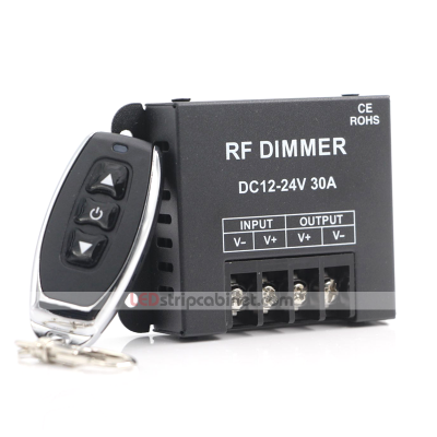 Single Color LED Dimmer - Wireless RF Remote Controller -30 Amps