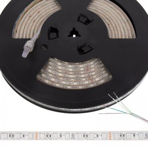 5m RGB LED Strip Light - Submersible LED Tape Light - 24V - IP68 Submersible - RGB - 196.9in (16.40ft)