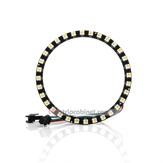 NeoPixel Ring-32 X 5050 RGBW LED W/Integrated Drivers,Cool White ~ 6500K - Click Image to Close