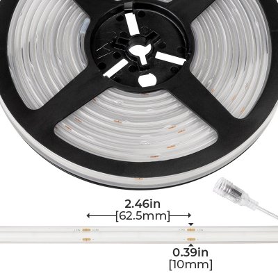 5m Single Color COB LED Strip Light - COB Series LED Tape Light - 24V - IP65