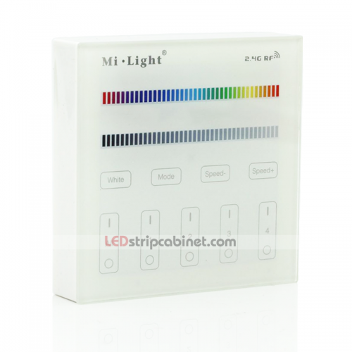 MiLight 4-Zone RGB/RGBW Wall-Mounted Smart Touch LED Controller
