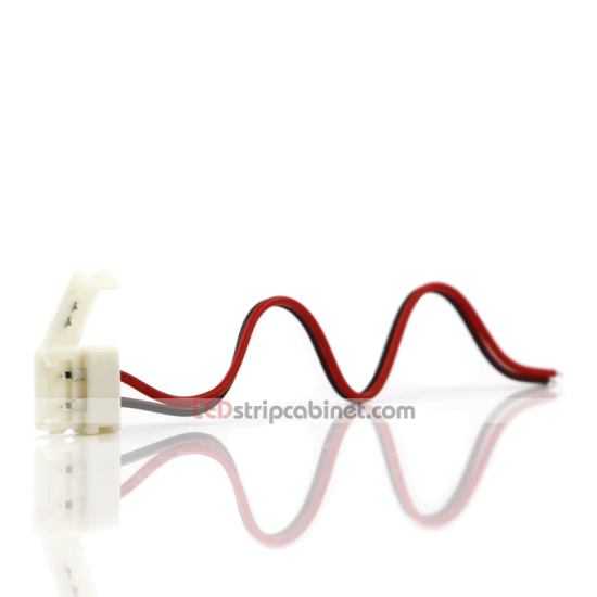 8mm 2 Pin Flexible LED Strip Connector with Pigtail - Click Image to Close