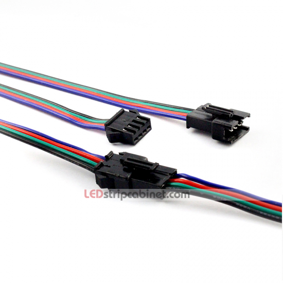 4 PIN RGB Connector Cable JST Pigtail Connector - Click Image to Close