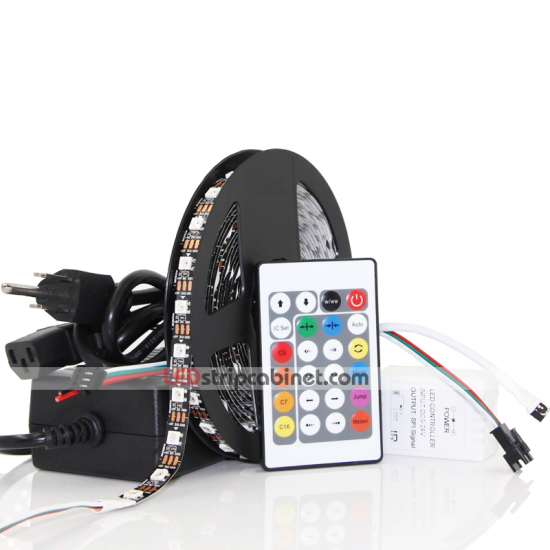 RGB LED Strip Kit-Color Chasing 5V LED Tape Light ,18 SMDs/ft. - Click Image to Close