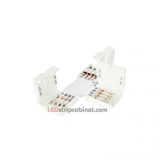 T-Shaped RGB LED Strip 10mm 4-Pin Corner Junction Clip Connector - Click Image to Close