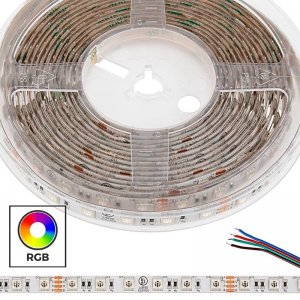5m RGB Weatherproof LED Strip Light - Color-Changing LED Tape Light - IP64 - 12V / 24V