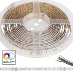 5m RGB+CCT LED Strip Light - Color-Changing LED Tape Light - 12V / 24V - IP20 - RGB+CCT - 196.9in (16.40ft)