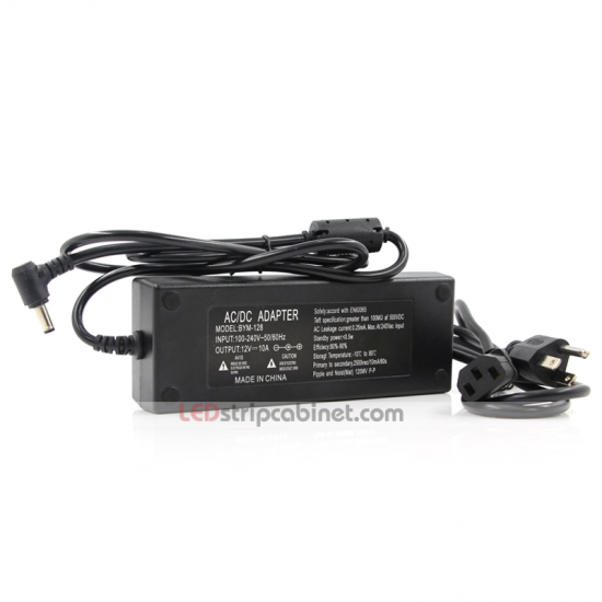 Desktop AC Adapter - 12 VDC Switching LED Power Supply - 120W - Click Image to Close