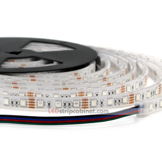 Waterproof RGB LED Strip Light - 12V LED Tape IP68,97 Lumens/ft. - Click Image to Close