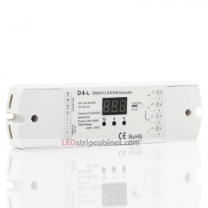 5 Amp 4 Channel DMX 512 Decoder for LED DMX Controllers