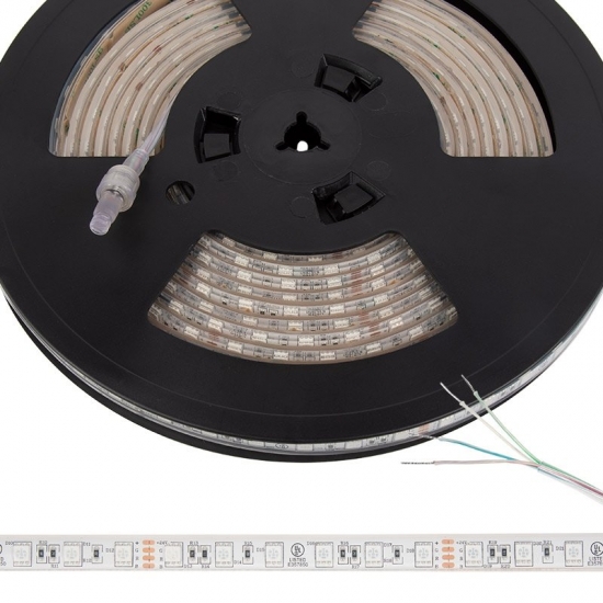 5m RGB LED Strip Light - Submersible LED Tape Light - 24V - IP68 Submersible - RGB - 196.9in (16.40ft) - Click Image to Close