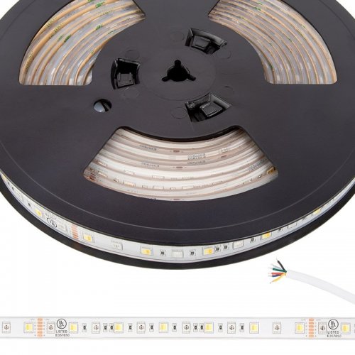5m RGB+CCT LED Strip Light - Color-Changing LED Tape Light - 12V / 24V - IP67 Waterproof - RGB+CCT - 196.9in (16.40ft)