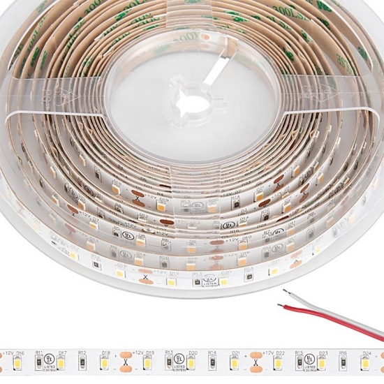 5m White LED Strip Light - HighLight Series Tape Light - High CRI - 12V / 24V - IP20 - Click Image to Close