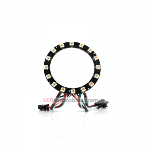 NeoPixel Ring-16 x 5050 RGBW LED w/Integrated Drivers,Cool White ~ 6500K