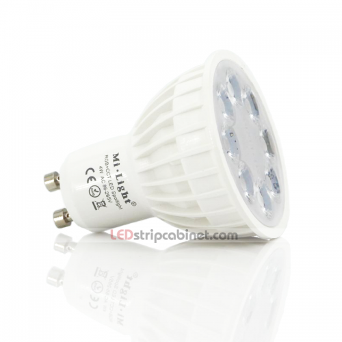 MiLight WiFi Smart LED Bulb- 4W GU10 RGB+CCT LED Bulb-280 Lumens