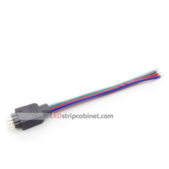 4-pin solder connector for RGB LED Flexible Light Strips - Click Image to Close