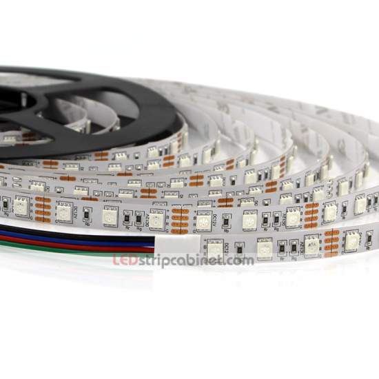 RGB LED Strip Lights - 12V LED Tape Light /244 Lumens/ft,300LEDs - Click Image to Close