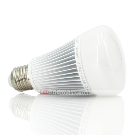 MiLight WiFi Smart LED Bulb -8W RGBWW LED Light Bulb -550 Lumens - Click Image to Close