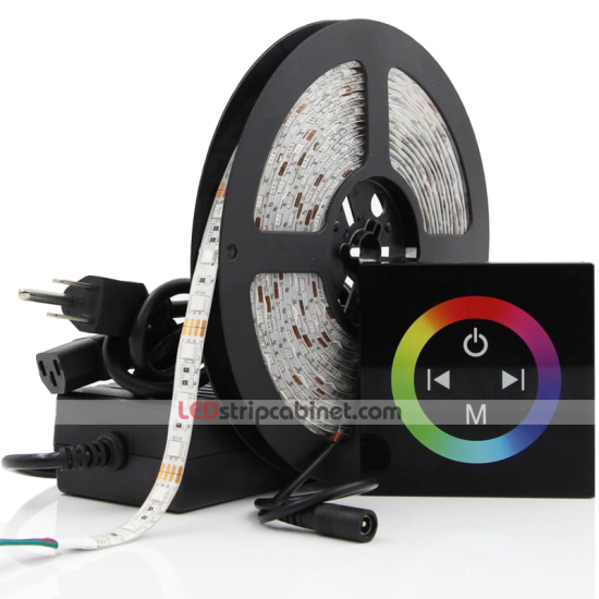 Weatherproof RGB LED Strip Kit-12V LED Tape Lights,244 Lumens/ft - Click Image to Close