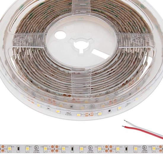 5m White Weatherproof LED Strip Light - Eco Series Tape Light - IP64 - 12V / 24V - Click Image to Close