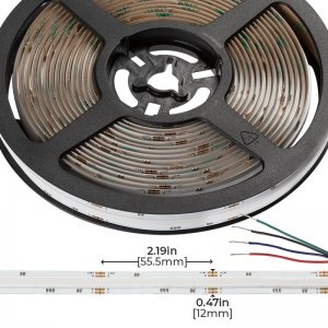 5m RGB COB LED Strip Light - COB Series LED Tape Light - 24V - IP20