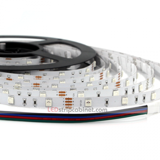 RGB LED Strip Lights - 12V LED Tape Light /122 Lumens/ft,150LEDs - Click Image to Close
